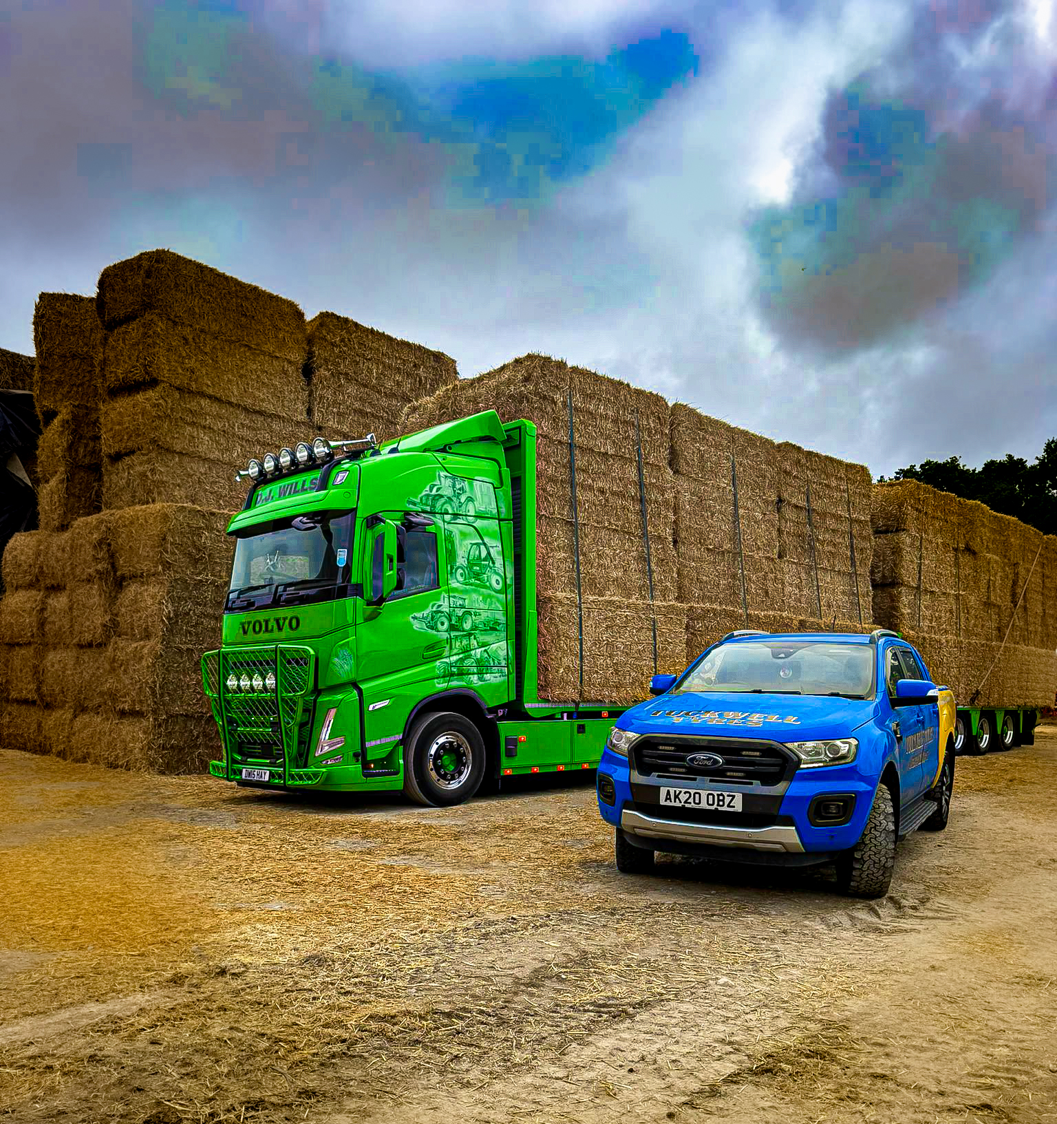 Truck and trailer tyre work