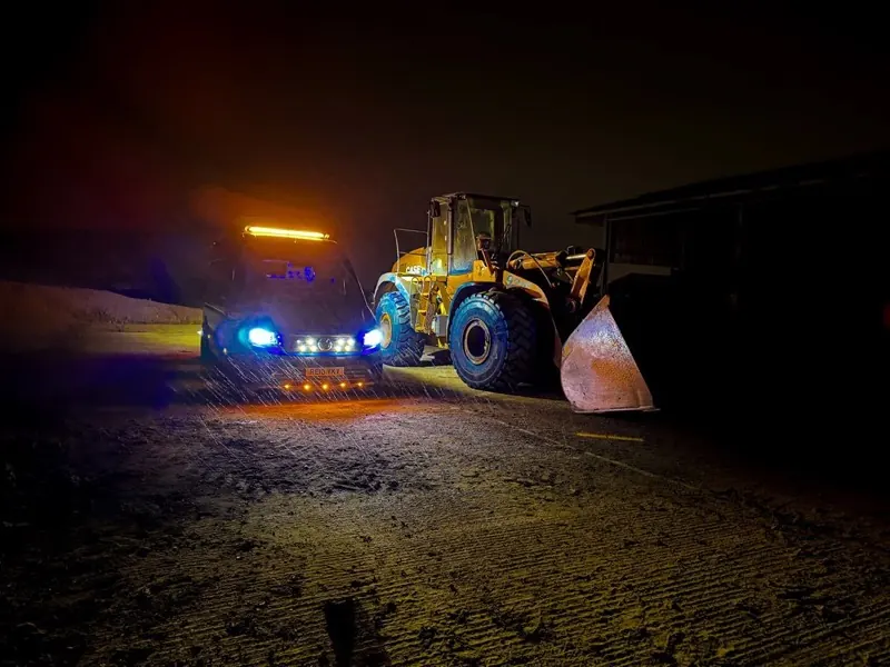 Tuckwell Tyres plant machinery work after dark
